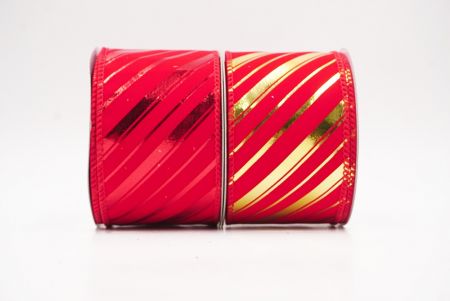 Metallinen raidallinen jouluglitterin langallinen nauha_KF9932.KF9933.KF9934 (2)